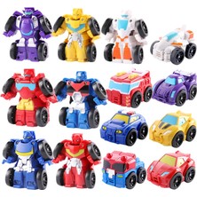 Huizongxu Karikatür Dönüşüm Robot Aksiyon Figürü Oyuncakları Mini Arabalar Robot Klasik Model Oyuncaklar Çocuk Hediyeler Için Brinquedos (Yurt Dışından)