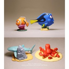 Huizongxu Disney Finding Nemo Dory 4 Stilleri 4-5 cm Mini Pvc Action Figure Duruş Modeli Anime Koleksiyonu Heykelcik Oyuncak Modeli Çocuklar Için (Yurt Dışından)