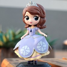 Huizongxu Q Posket Sevimli Büyük Gözler Belle Kar Beyaz Elsa Cinderella Sofia Pvc Anime Bebekler Koleksiyon S Versiyonu Model Oyuncak Doğum Günü Hediyesi (Yurt Dışından)