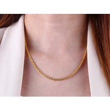 Ege Gold Burma Halat Zincir Kolye 22 Ayar - 3mm