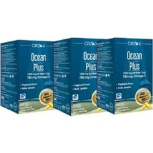 Ocean Plus Balık Yağı Limon Aromalı 1200 Mg 50 Kapsül 3 Adet