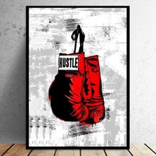 Mingjinshop3 No.3 Tarzı 30X40 cm Çerçevesiz Soyut Grafiti Boks Eldivenleri Tuval Boyama Duvar Sanatı Oturma Odası Dekorasyon Posteri Tuval Boyama Sanatçısı Ev Dekorasyon (Yurt Dışından)