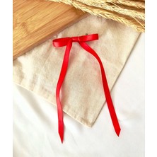 Atelier Çağla Saten Kurdele Fiyonk Klipsli Toka