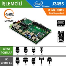 Jetway 3.5' Sbc MF94V00 J3455 2lan 4usb HDMI Anakart