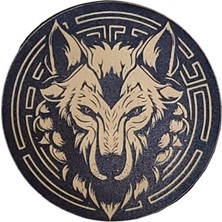 Seyhan Askeri Malzeme Kurt Deri Peç - Arma - Wolf Leather Patch