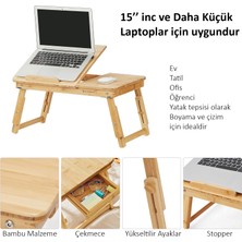 Miletus Laptop Standı Yükseltilebilir Ders Çalışma Masası Çocuk Çalışma Sehpası Yatak Sehpası Ders Masası Yb