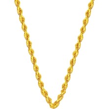 Ege Gold Burma Halat Zincir Kolye 22 Ayar - 4mm