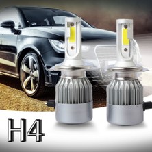 Waige Quanbu Yeni 2 Adet C6 LED Araç Far Kiti Cob H4 36 W 7600LM Beyaz Ampuller (Yurt Dışından)