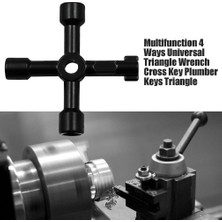 Waige Çok Işlevli 4 Yollu Evrensel Üçgen Anahtar Çapraz Anahtar Tesisatçı Tuşları Üçgen (Yurt Dışından)