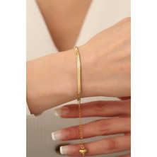 Nuva Atelier Gold Italyan Çelik Bileklik