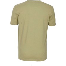 Ncs Jeans Erkek Tişört Bisiklet Yaka Olive  Pamuk Slim Fit Baskılı T-Shirt Ncs Jeans 1209