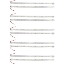 Tialating 10 Adet Alüminyum Alaşımlı Sert LED Şerit Çubuk Işık Su Geçirmez 12V 50CM Beyaz (Yurt Dışından)