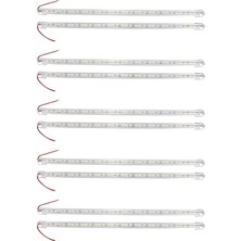 Tialating 10 Adet Alüminyum Alaşımlı Sert LED Şerit Çubuk Işık Su Geçirmez 12V 50CM Beyaz (Yurt Dışından)