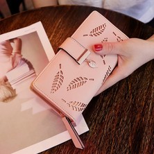 Tialating Kadın Cüzdan Altın Içi Boş Yapraklar Pu Deri Fermuar Bozuk Para Cüzdanı Kadın Uzun Çile Çok Fonksiyonlu Kart Sahipleri Debriyaj Telefonu Çanta Bayan (Yurt Dışından)