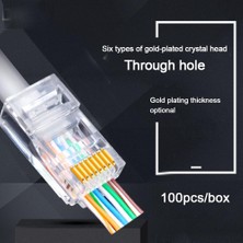 Tialating 10PC RJ45 Ağ Modüler Fiş Cat6 CAT6E Konektörü Utp Korumasız Modüler RJ45 Fiş (Yurt Dışından)