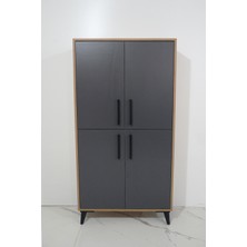 One Art Home Practical Çok Amaçlı Kapaklı Kiler Ayakkabılık Mutfak Erzak Dolabı