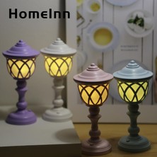 Tialating Homeınn Masa Lambası Sabit Taban Yurt Mini Masa LED Lamba Gece Lambası Dekor (Yurt Dışından)