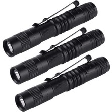 Tialating 3x El Feneri Kalem Torch Süper Küçük Mini Aaa Xpe-R3 LED Lamba Kemer Klipsi Işık Cep Torch Kılıf ile (Yurt Dışından)