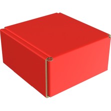 Packanya 8X8X4 - 100 Adet Kırmızı Karton Kilitli Kutusu