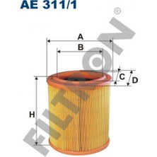 Filtron Hava Filtresi Citroën Berlingo I Saxo Xsara Peugeot 106 Partner I 18051