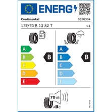 Continental 175/70 R13 82T Ecocontact 6 Binek Oto Yaz Lastiği (Üretim Yılı: 2024)