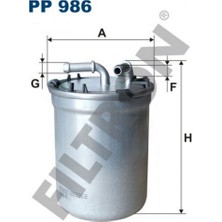 Filtron Yakit Filtresi Vw Group Audi A1 (8x); Seat Cordoba Iii, Ibiza Iv, Ibiza V; Skoda Fabia, Fabia Ii, Praktik, Roomster, Superb Ii; Volkswagen Fox, Polo Iv, Polo V 18051