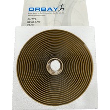 Orbay Butil Bant Sıvı Geçirmez Sızdırmazlık Bantı 21 Metre 14 x 2 mm