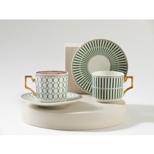 English Home Rabecca Porselen 2'li Kahve Fincan Takımı 90 ml Yeşil