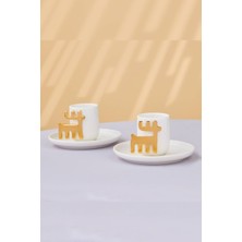 Karaca 50. Yıl Imza Koleksiyonu 2 Kişilik Kahve Fincan Takımı 80 ml