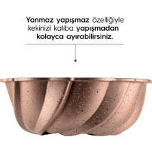 Nehir Buket Rose Gold Döküm Kek Kalıbı 26 cm