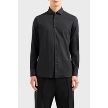 Emporio Armani Pamuklu Regular Fit Poplin Gömlek Erkek Gömlek 3D1C86 1nıuz F054