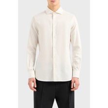 Emporio Armani Pamuklu Regular Fit Poplin Gömlek Erkek Gömlek 3D1C86 1nıuz F183