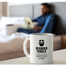 Bexdore Sakallı Funcle Kupa, Eğlenceli Amca Kupa, Sakal Kupa, Funcle Kahve Kupa, Ingilizce Kupa