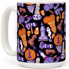Bexdore Halloweenies Desenli Kahve Kupa Ingilizce Kupa