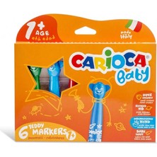 Nessiworld Carioca Teddy Jumbo Keçeli Boya Kalemi 6'lı