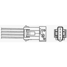 NGK Oksijen Sensörü OZA608-U2 [ Citroen Berlingo 1.4 8V TU3JP 1996- ] 18051