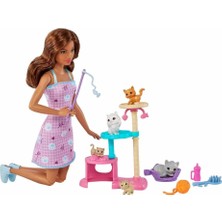 Nessiworld Barbie ve Yavru Kedileri Oyun Seti HHB70