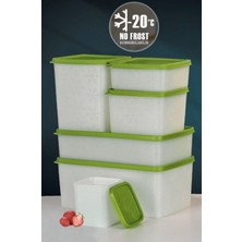 Hobby Life Alaska No Frost Saklama Kabı Dondurucu Erzak Kabı Soğuğa Dayanıklı 6 Adet