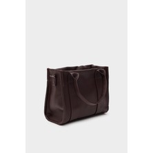 Bonnie Deri Tote Bag Acı Kahve