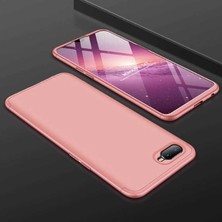 noktaks - Oppo AX7 - Kılıf Parmak izi Yapmayan 3 Parça Ays Kapak - Rose Gold