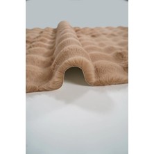 Prizma Halı Bubble Peluş Halı Kahve Düz Kesim