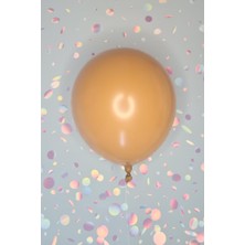 Pekshop Retro Caramel Brown Lateks Balon 12 Inç Retro Renk Balonlar 10 Lu