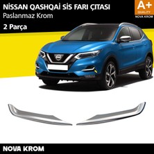 Nova Krom Nissan Qashqai Krom Sis Farı Çıtası 2 Prç 2017-2021