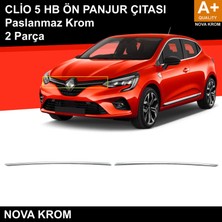 Nova Krom Renault Clio 5 Krom Ön Panjur 2 Prç. 2019 ve Üzeri