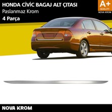 Nova Krom Honda Civic Krom Bagaj Alt Çıta 2006-2012