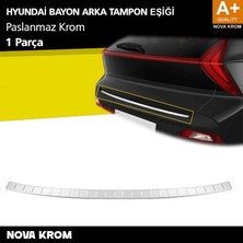 Nova Krom Hyundai Bayon Krom Arka Tampon Eşiği 2021-2024