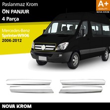 Nova Krom Mercedes Sprinter W906 Krom Ön Panjur 4 Prç 2006-2012