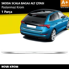 Nova Krom Skoda Scala Krom Bagaj Alt Çıtası 2019-2023