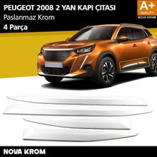 Nova Krom Peugeot 2008 2 Krom Yan Kapı Çıtası 4 Prç 2020-2023