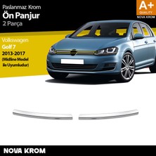 Nova Krom Vw Golf 7 Krom Ön Panjur 2 Prç. Midline 2013-2017